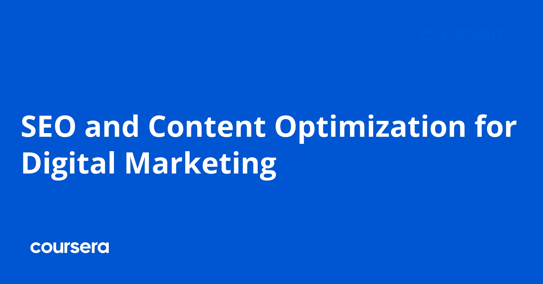 SEO and Content Optimization for Digital Marketing