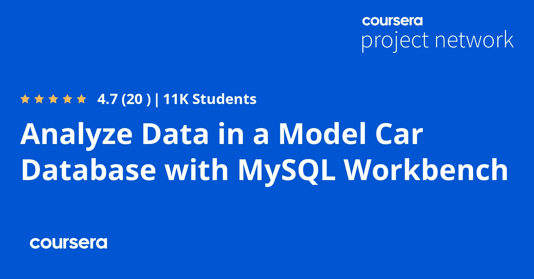 Analyze Data in a Model Car Database with MySQL Workbench
