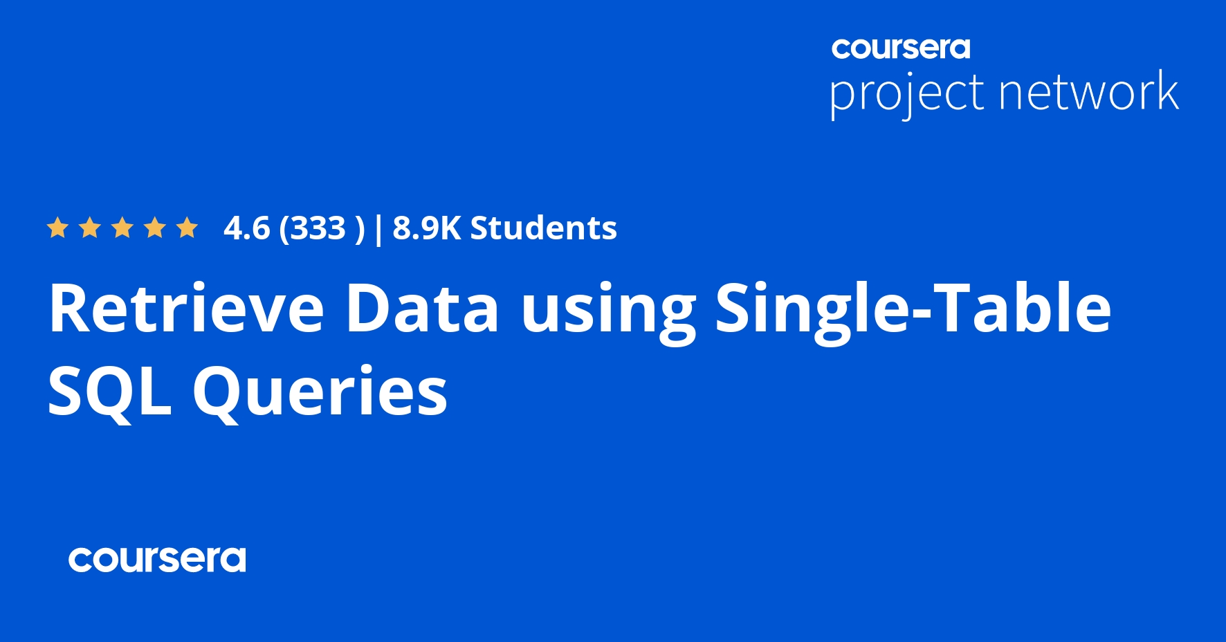 Retrieve Data using Single-Table SQL Queries