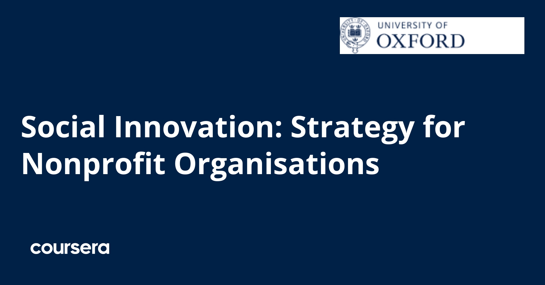 Social Innovation Strategy for Nonprofits