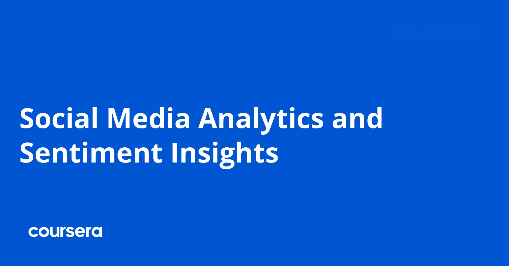 Social Media Analytics and Sentiment Insights