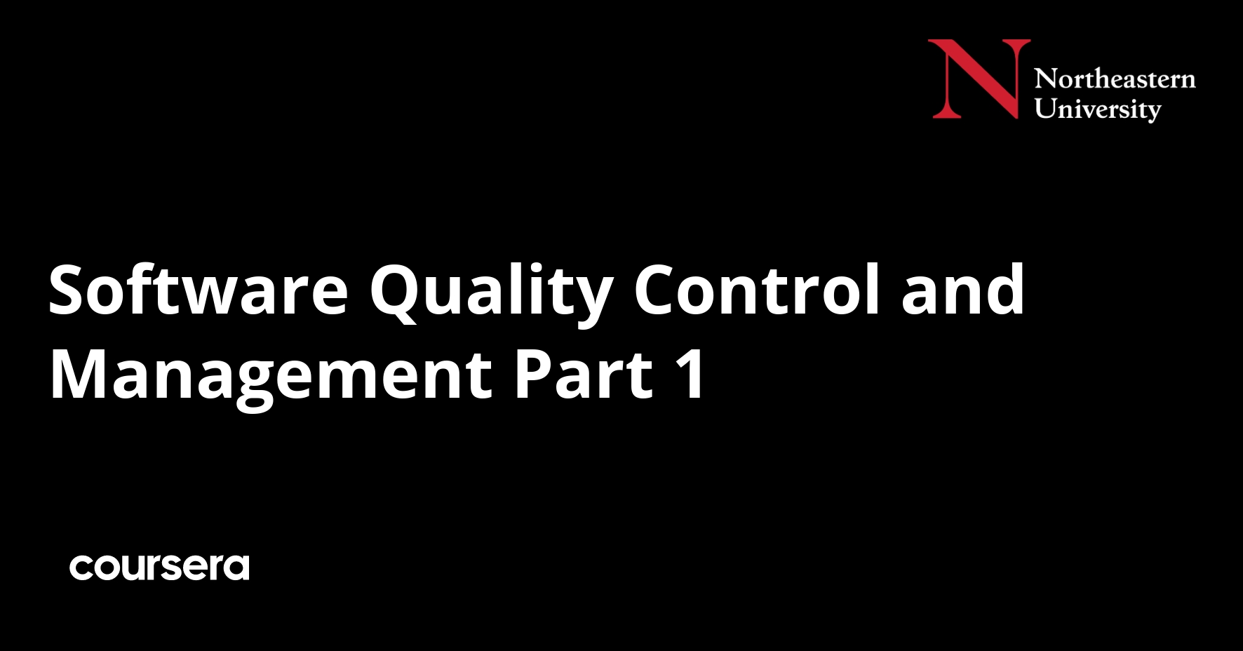 Software Quality Control and Management Part 1