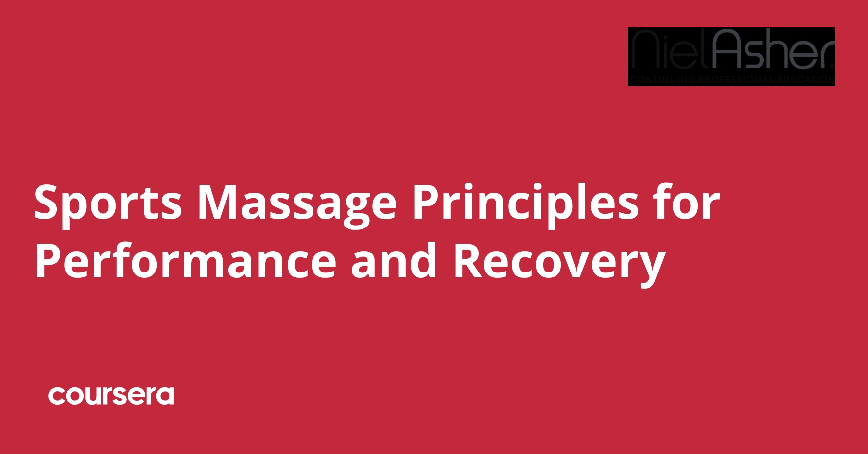 Sports Massage Principles for Performance and Recovery
