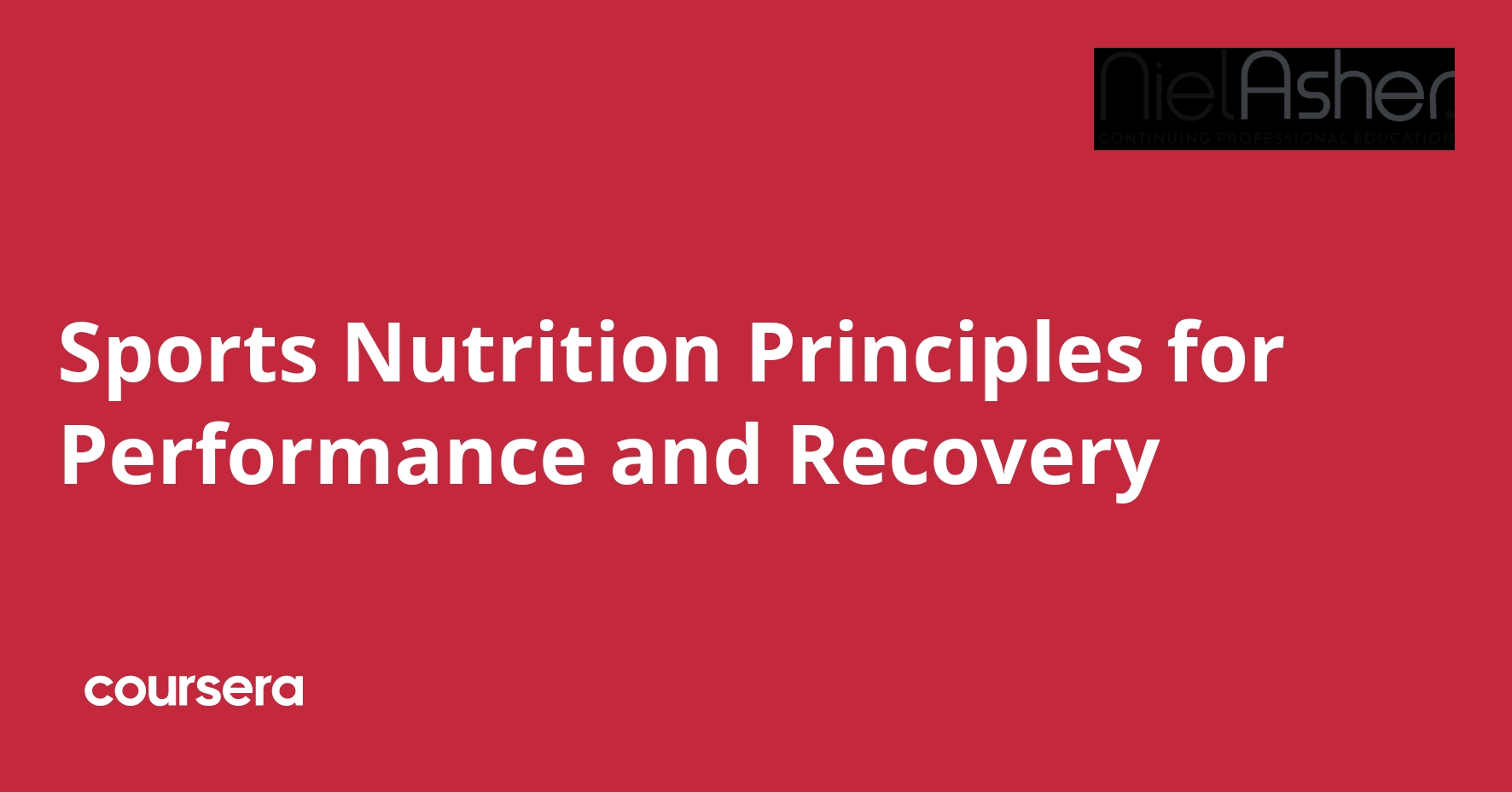 Sports Nutrition Principles for Performance and Recovery