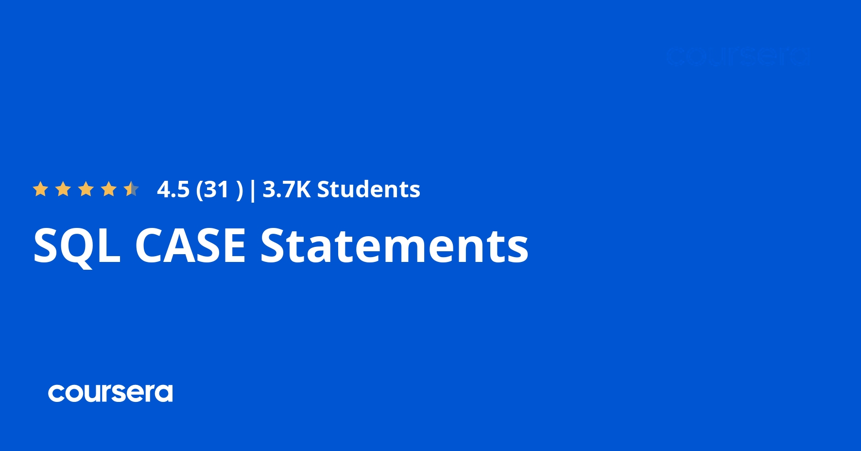 SQL CASE Statements