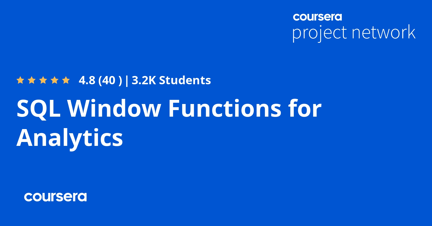 SQL Window Functions for Analytics