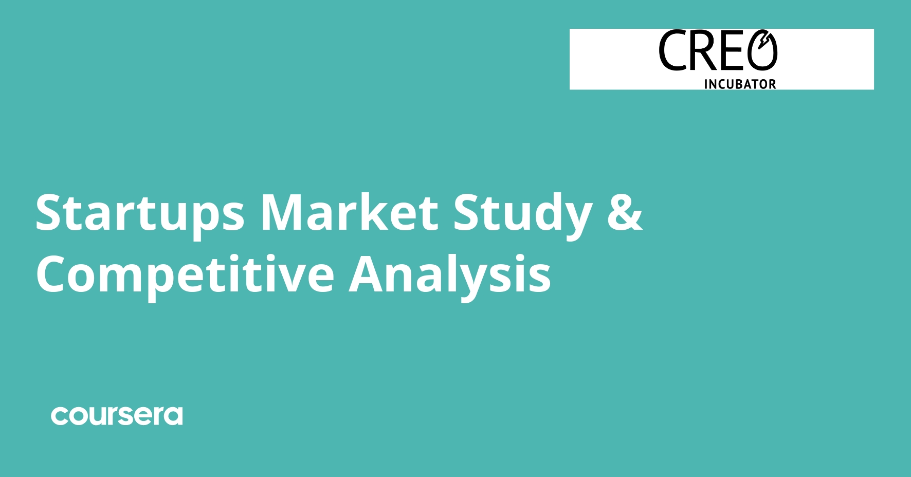 Startups Market Study & Competitive Analysis