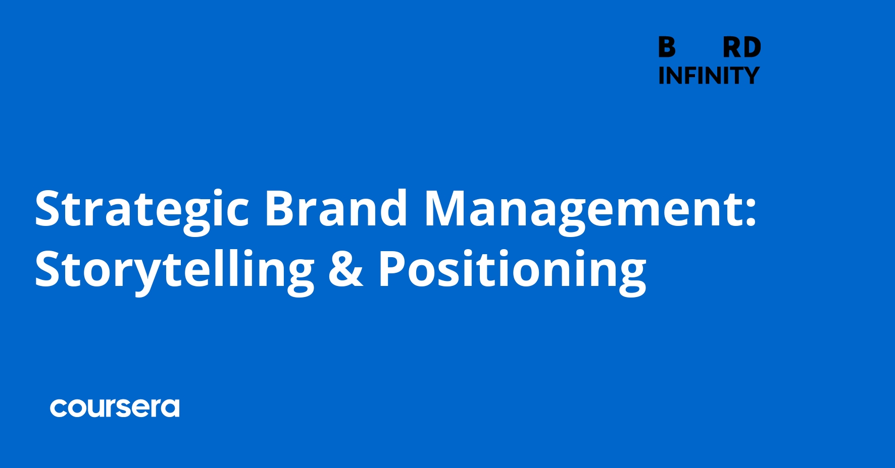 Strategic Brand Management: Storytelling & Positioning