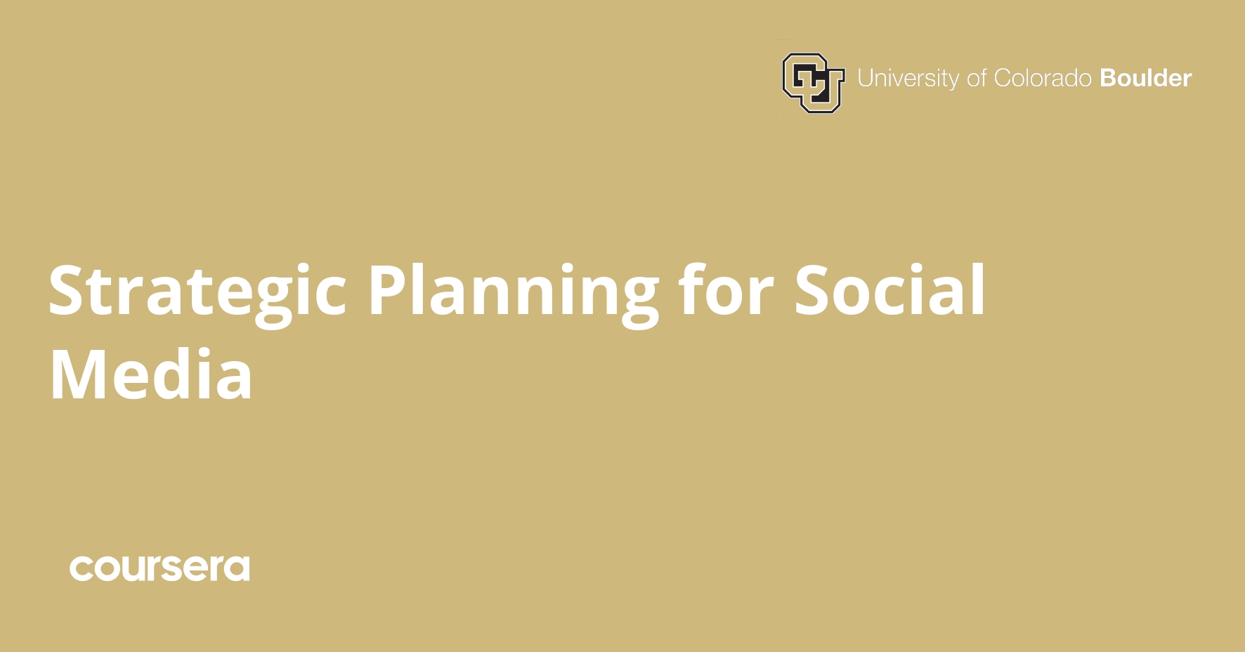 Strategic Planning for Social Media