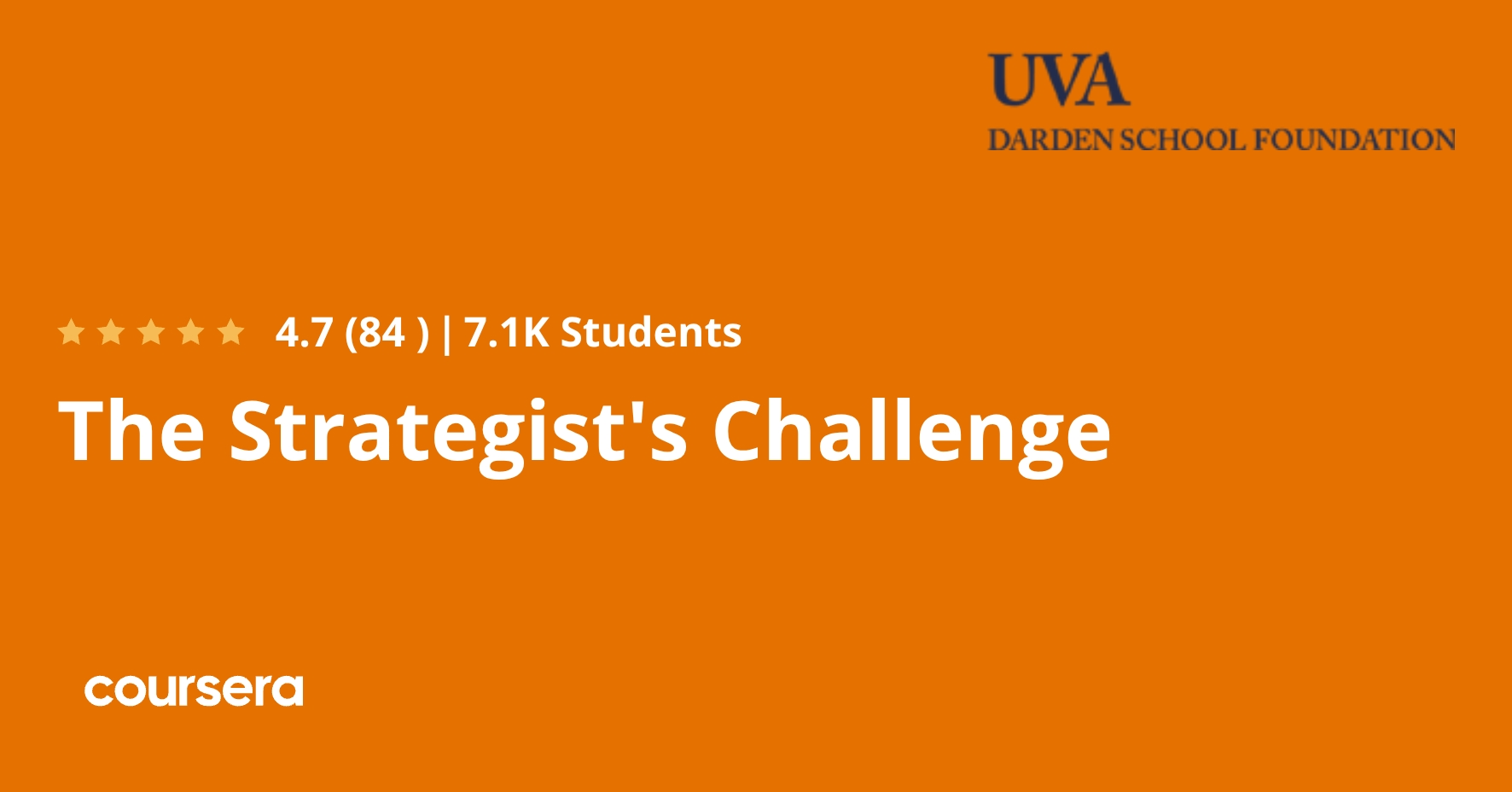 The Strategist's Challenge | Coursera