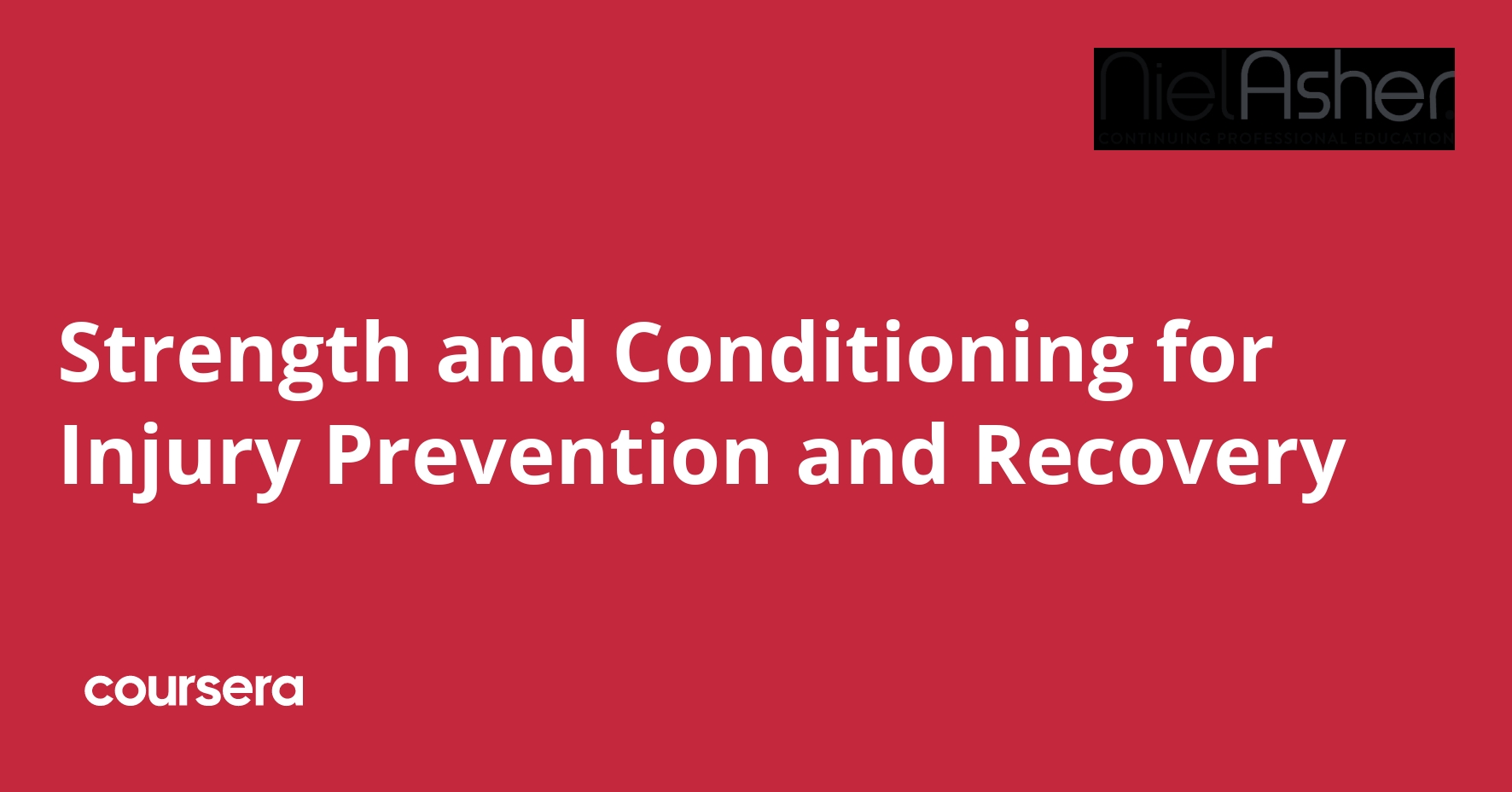 Strength and Conditioning for Injury Prevention and Recovery