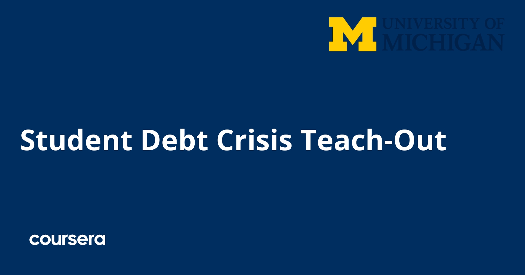 Student Debt Crisis Teach-Out