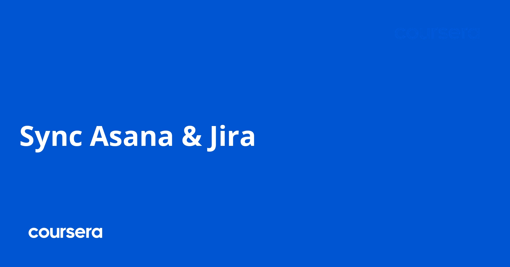 Sync Asana & Jira