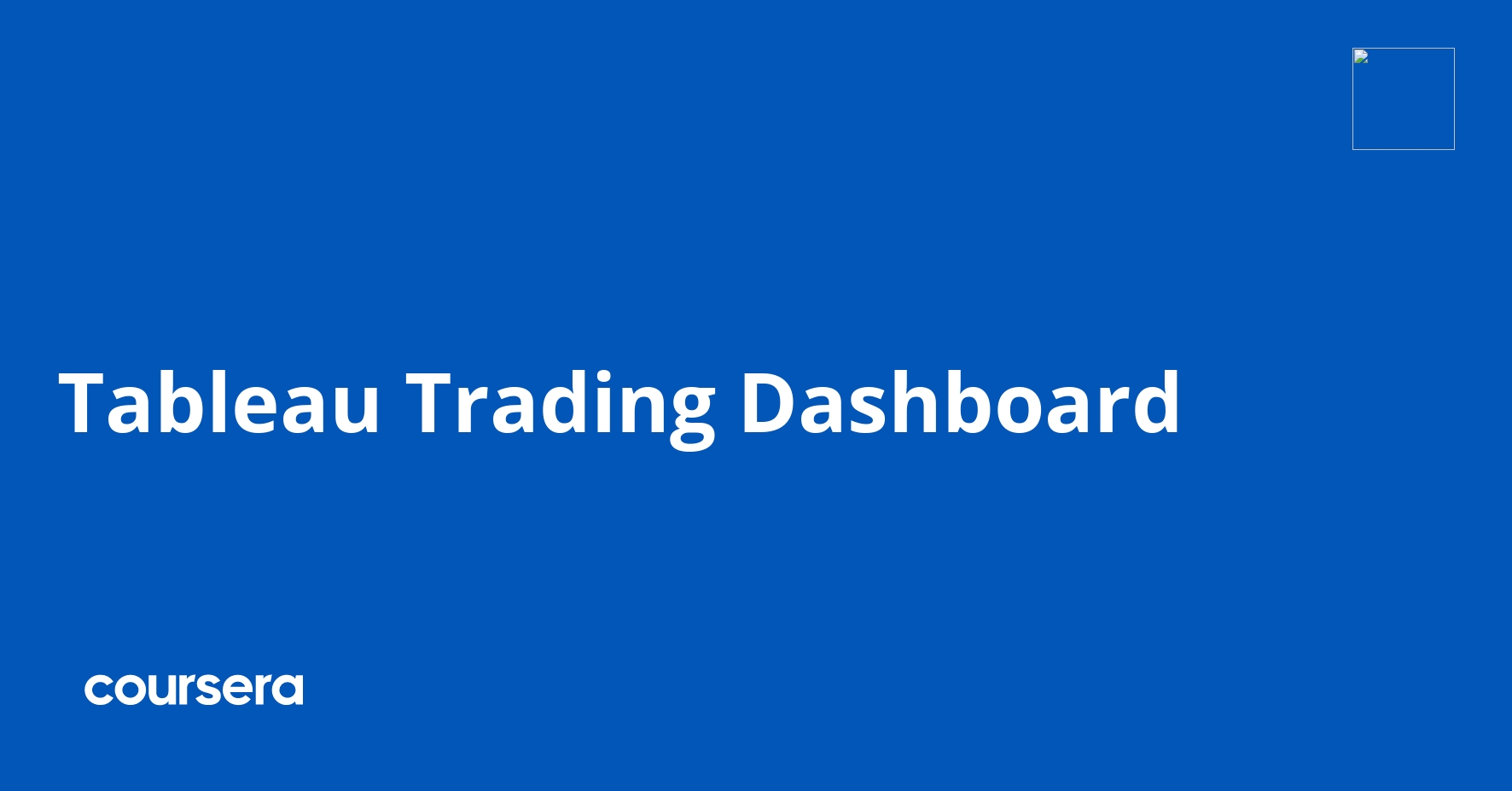Tableau Trading Dashboard | Coursera