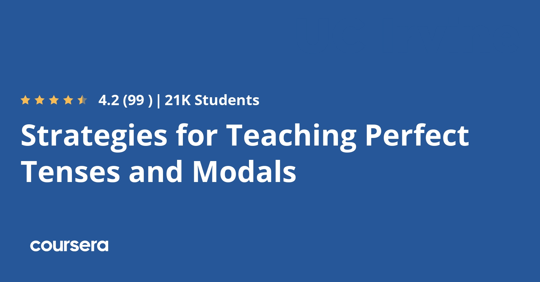 Strategies for Teaching Perfect Tenses and Modals | Coursera