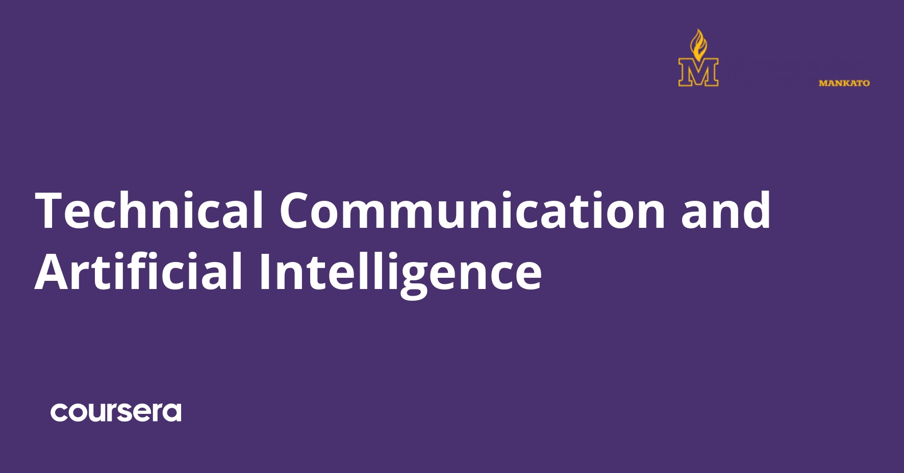 Technical Communication and Artificial Intelligence