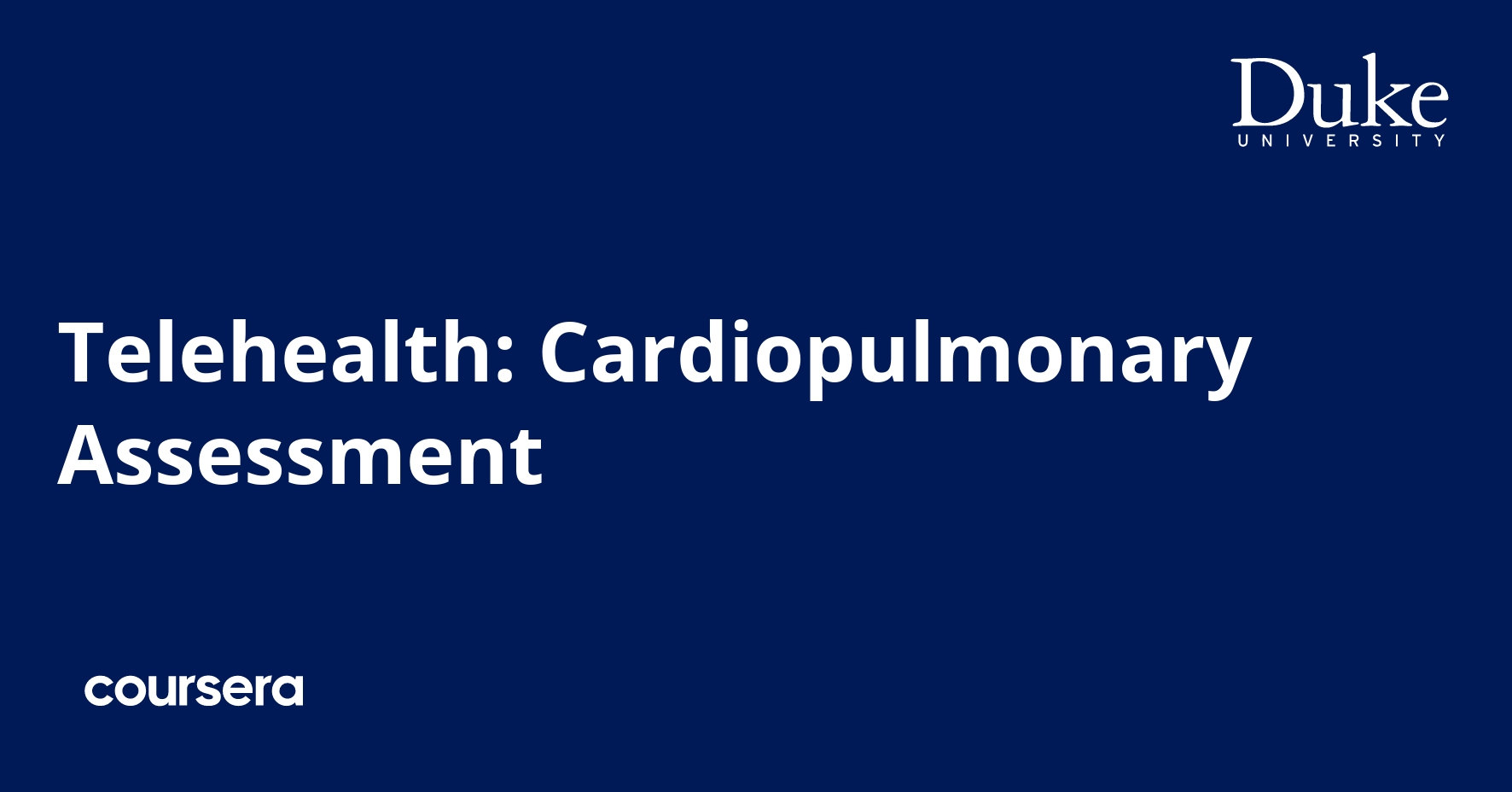 Telehealth Cardiopulmonary Assessment
