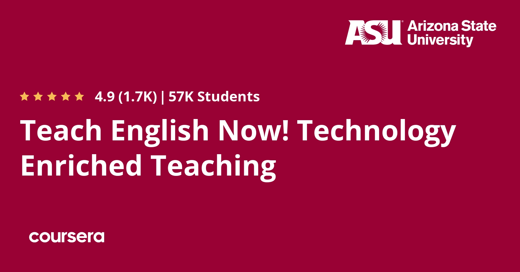 Teach English Now! Technology Enriched Teaching | Coursera