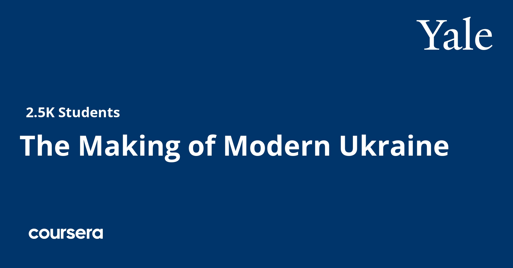 The Making of Modern Ukraine Coursera