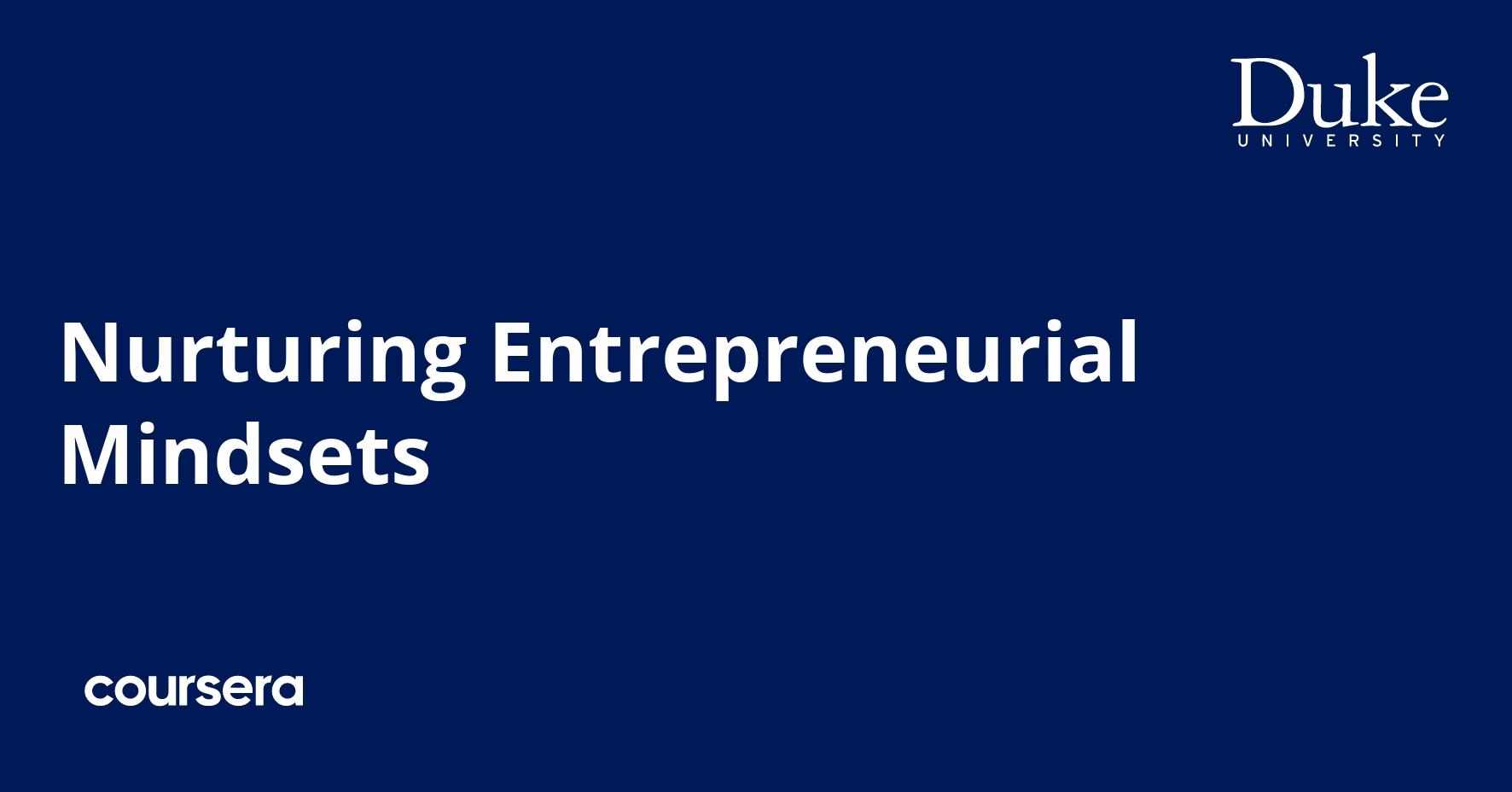 Nurturing Entrepreneurial Mindsets