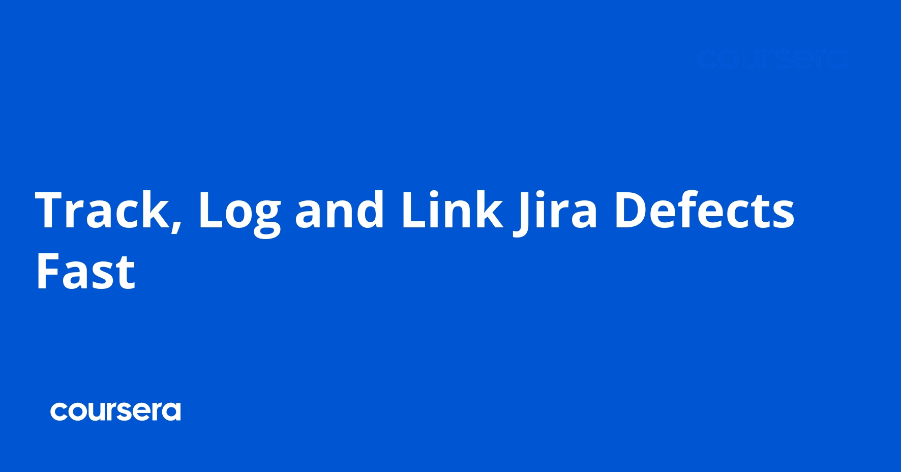 Track, Log and Link Jira Defects Fast