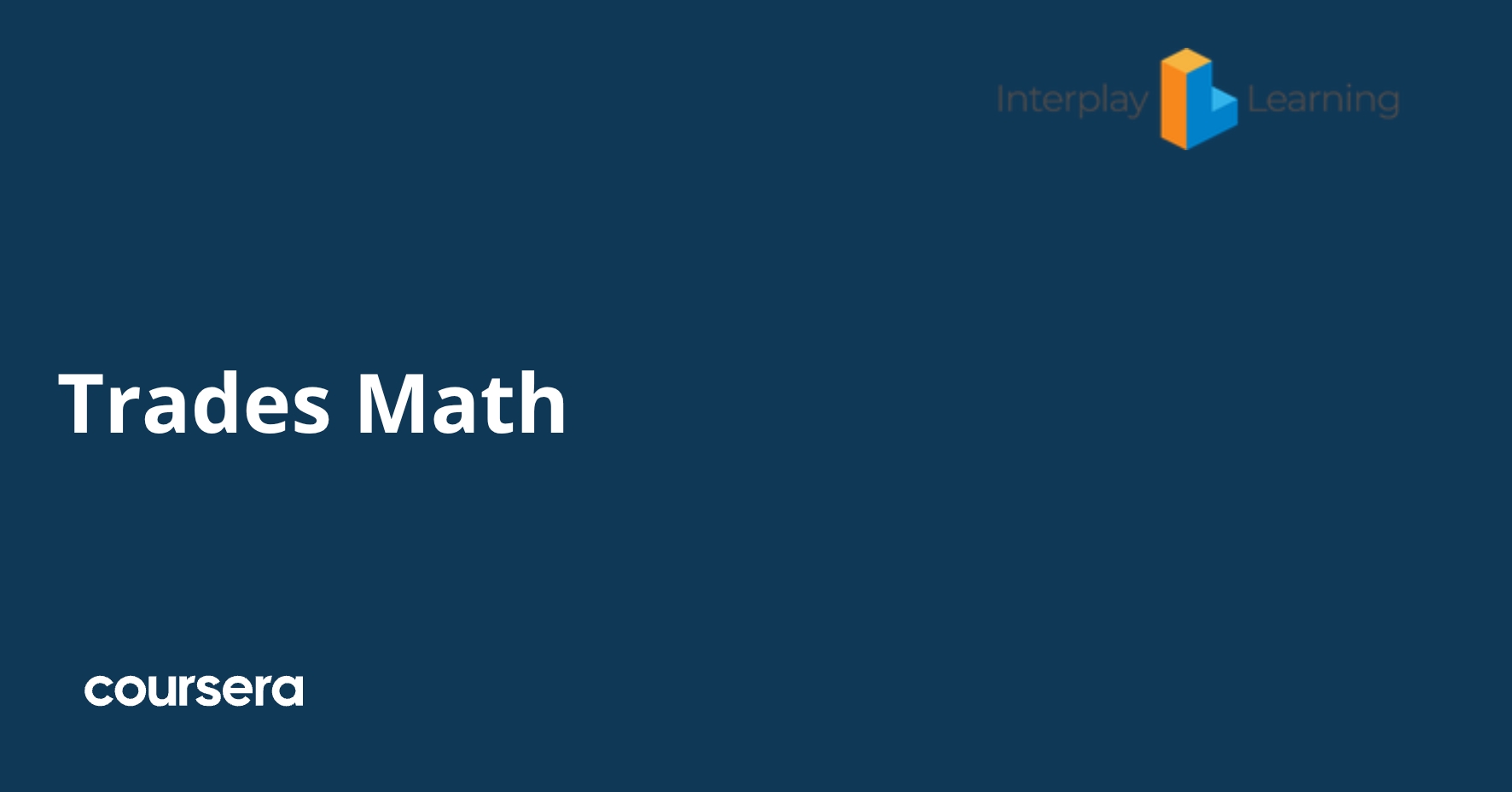 Trades Math | Coursera