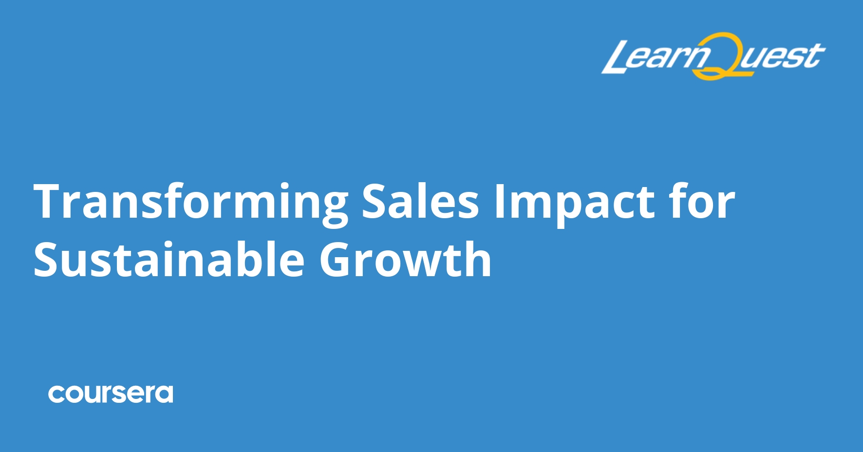 Transforming Sales Impact for Sustainable Growth