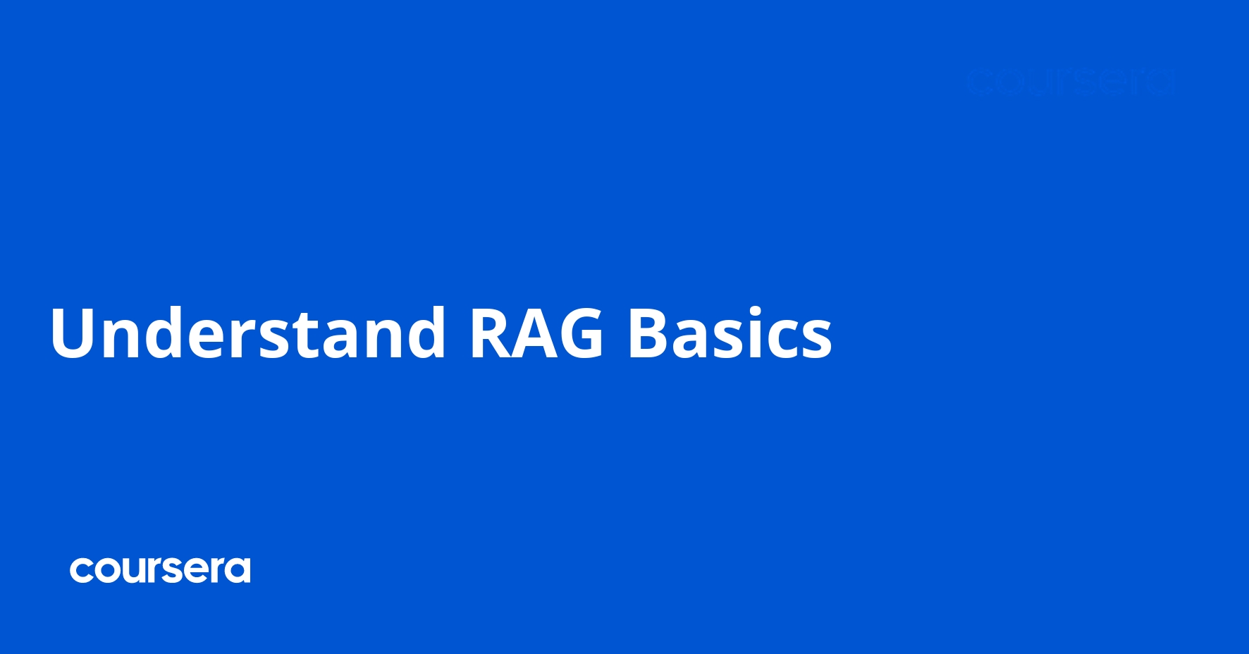 Understand RAG Basics