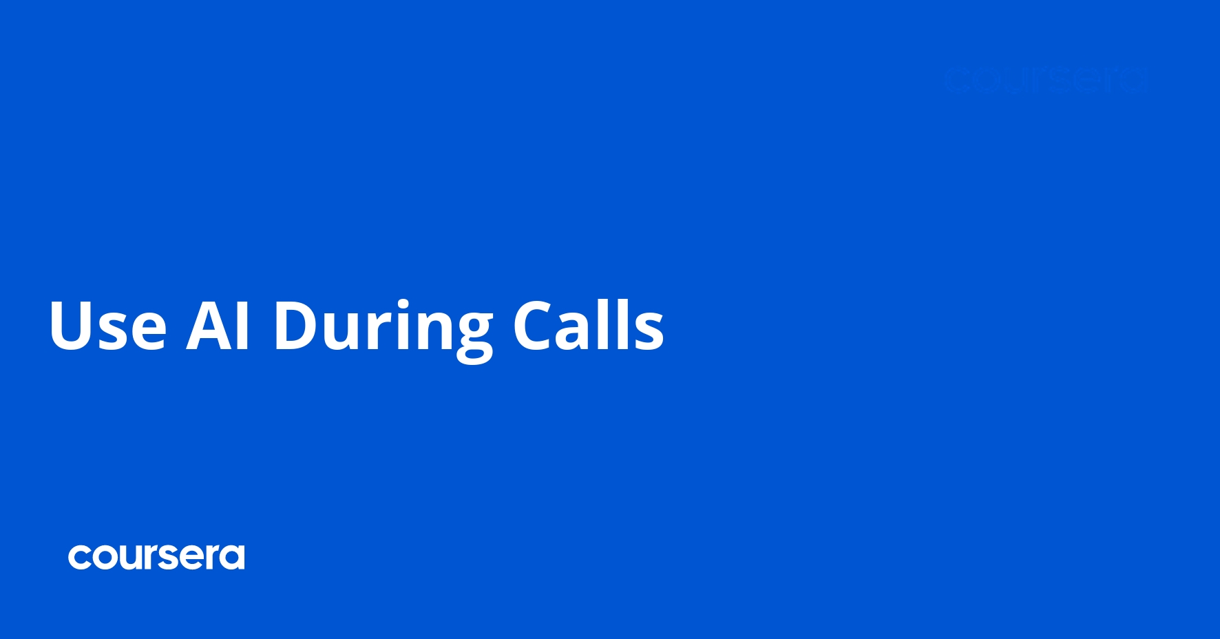 Use AI During Calls