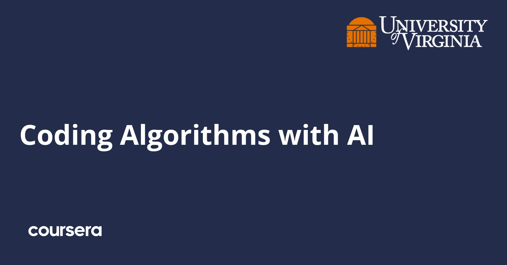 Coding Algorithms with AI | Coursera