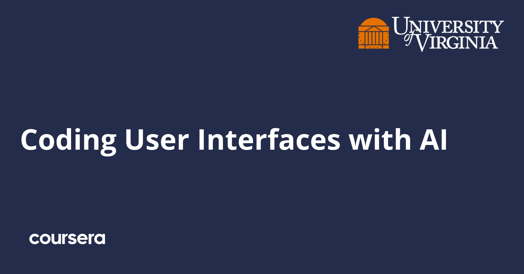 Coding User Interfaces with AI | Coursera