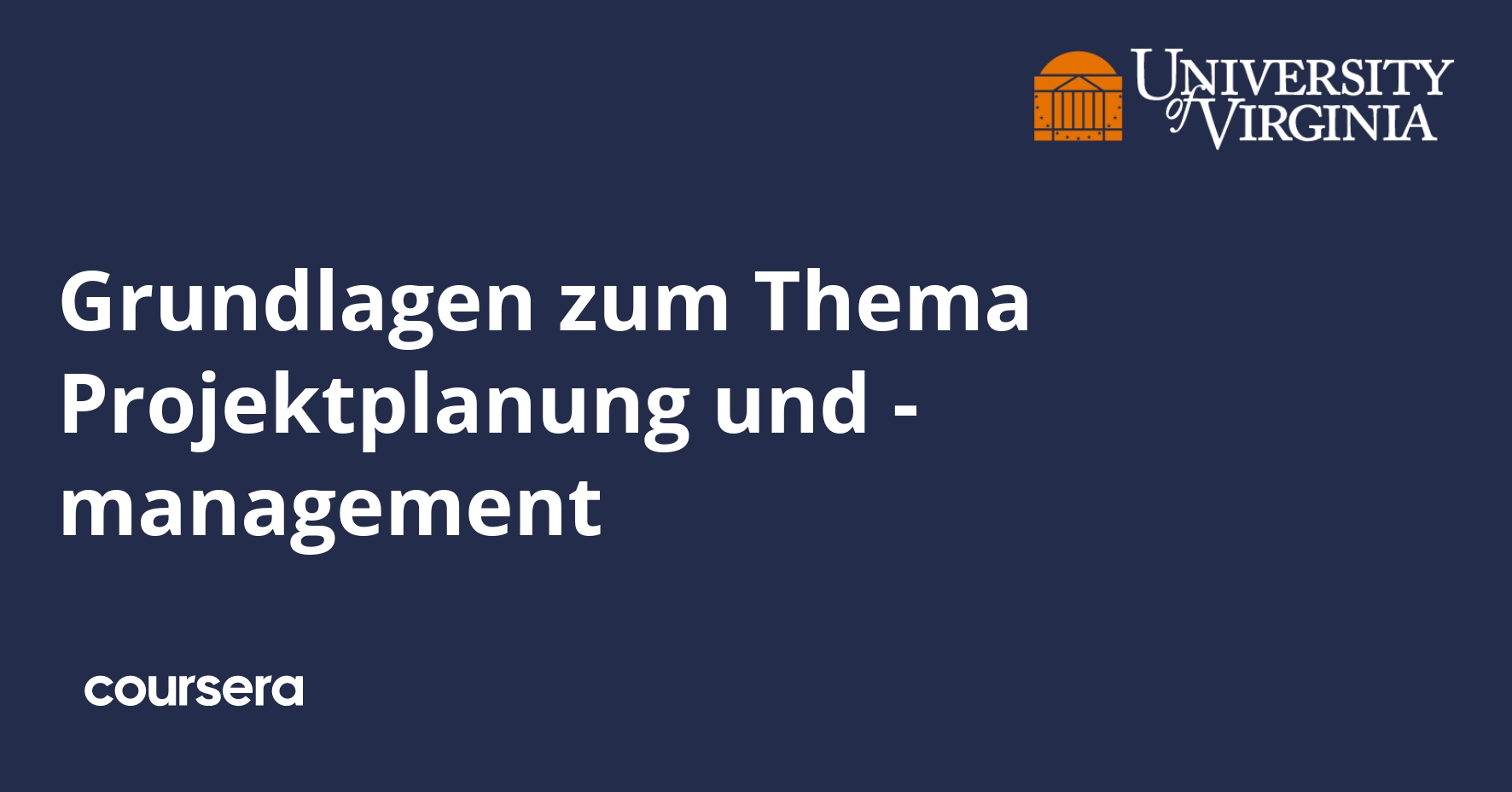 Grundlagen zum Thema Projektplanung und -management