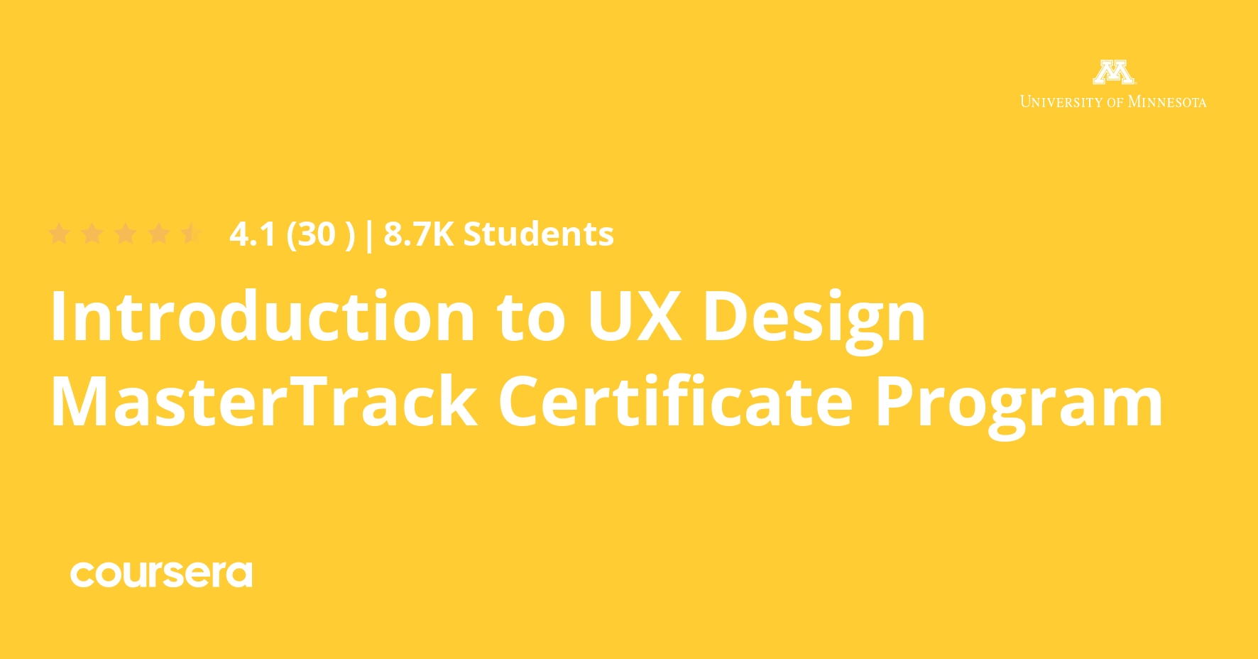Introduction to UX Design MasterTrack Certificate Program | Coursera
