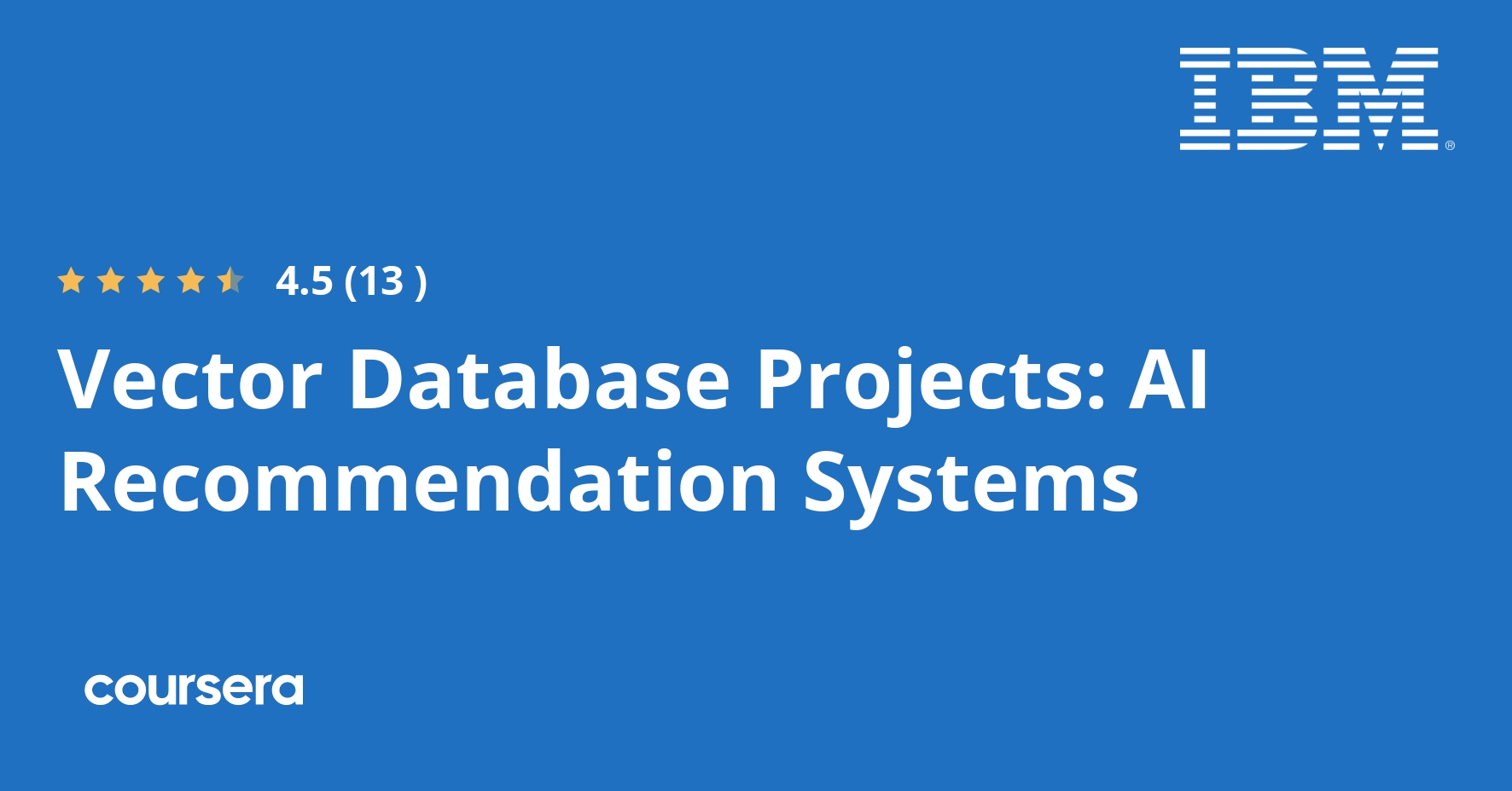 Vector Database Projects: AI Recommendation Systems | Coursera