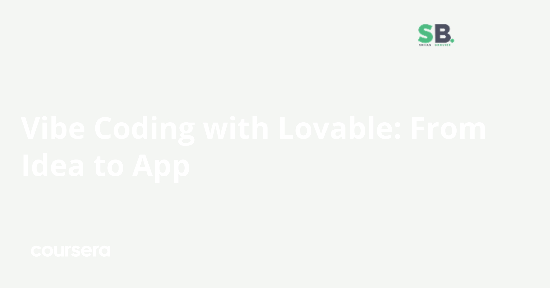 Vibe Coding with Lovable: From Idea to App