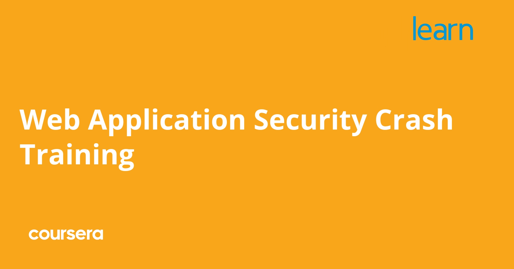 Web Application Security Crash Training