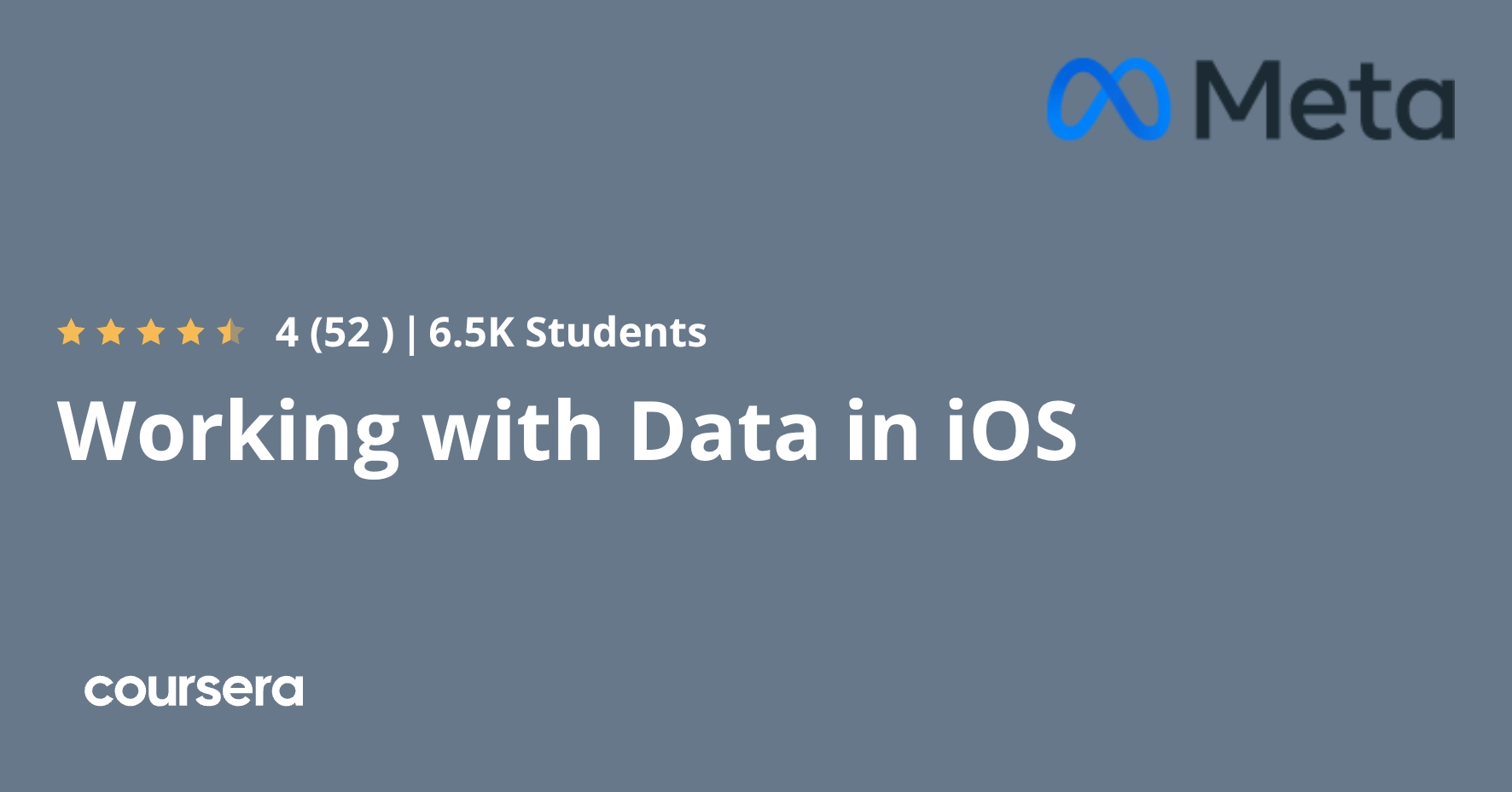 Working with Data in iOS | Coursera