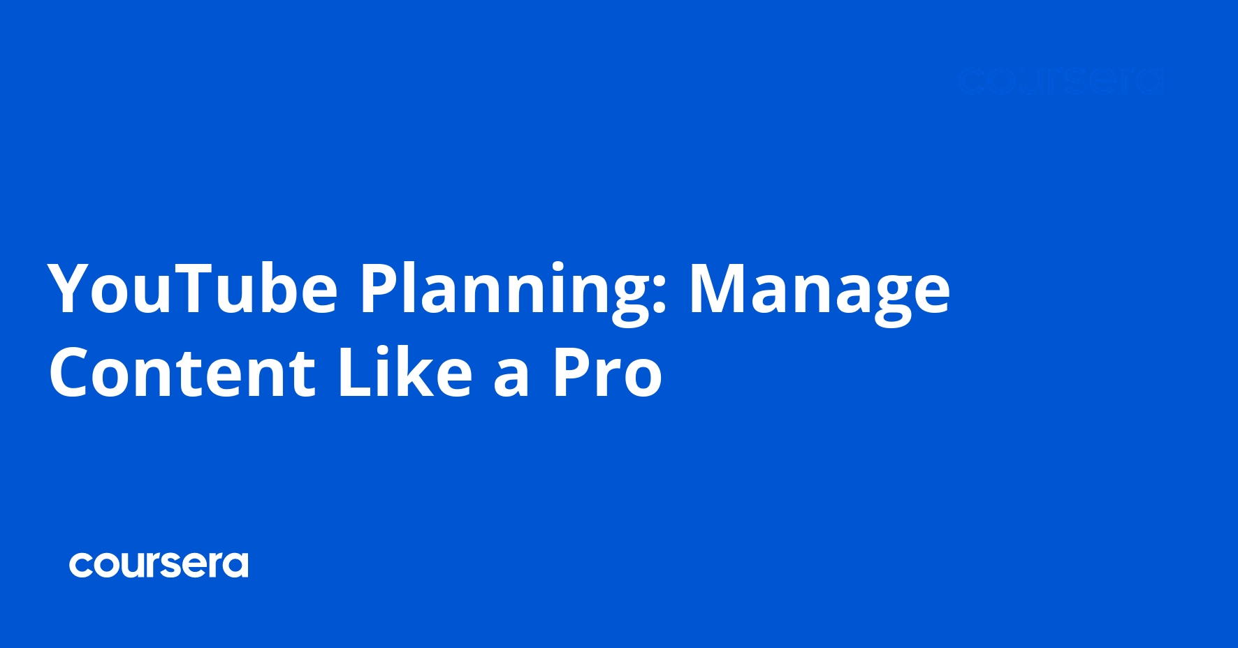 YouTube Planning: Manage Content Like a Pro
