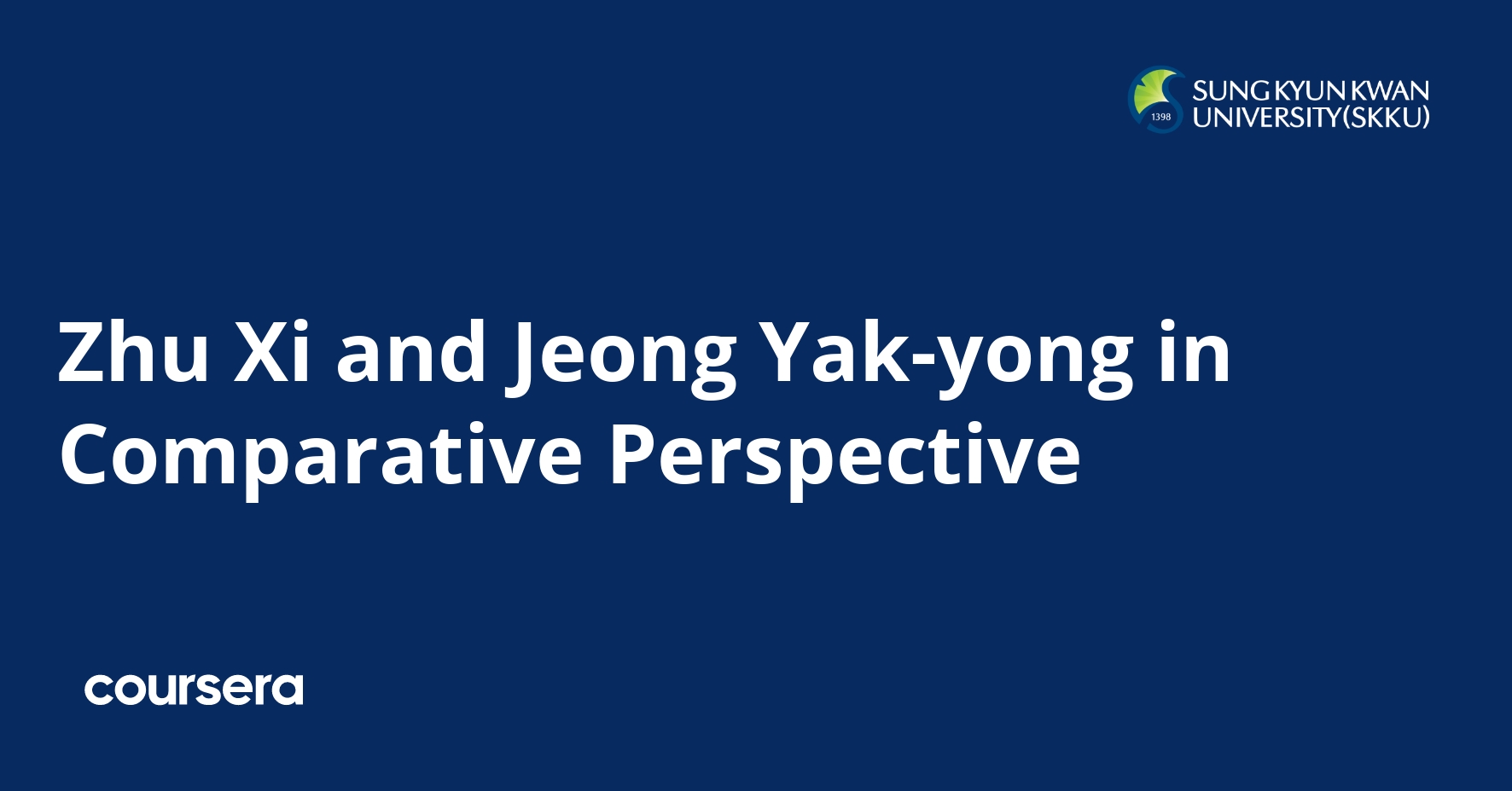 Zhu Xi and Jeong Yak-yong: A Comparative Study