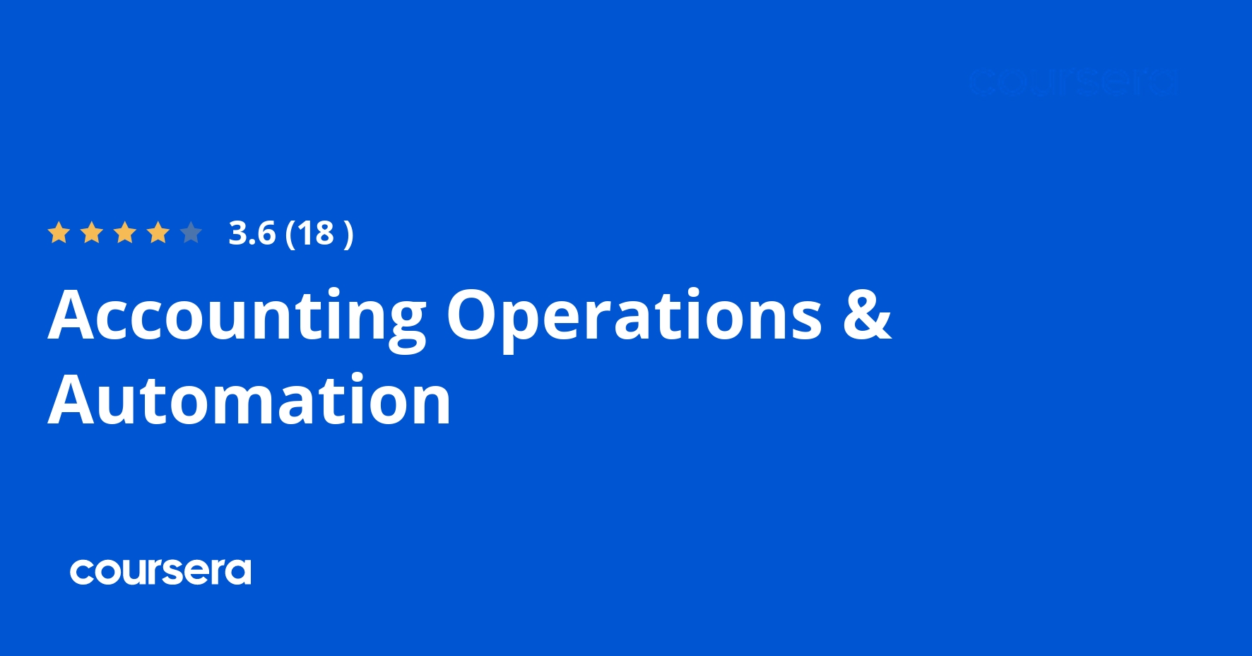 Accounting Operations & Automation