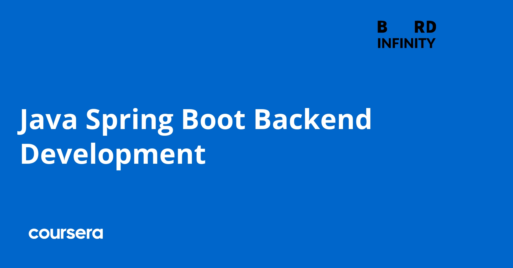 Java Spring Boot Backend Development | Coursera