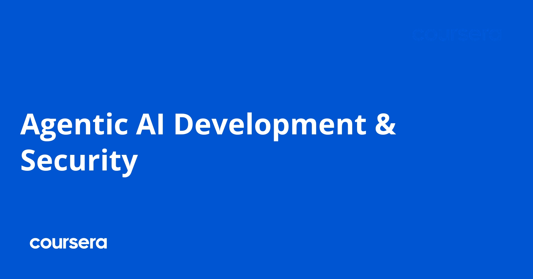 Agentic AI Development & Security