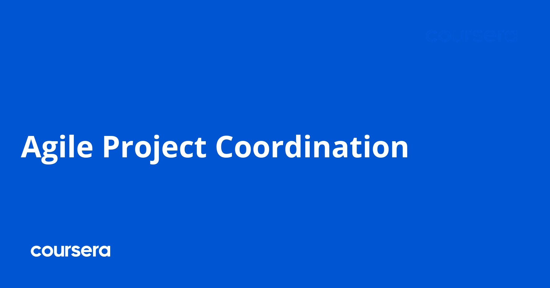 Agile Project Coordination