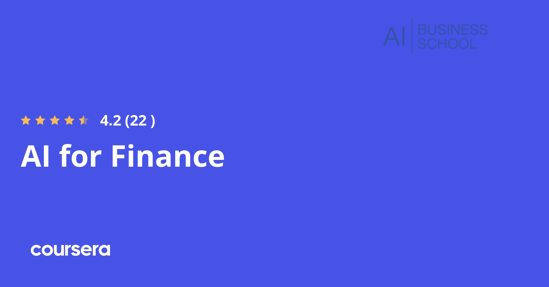 AI for Finance | Coursera
