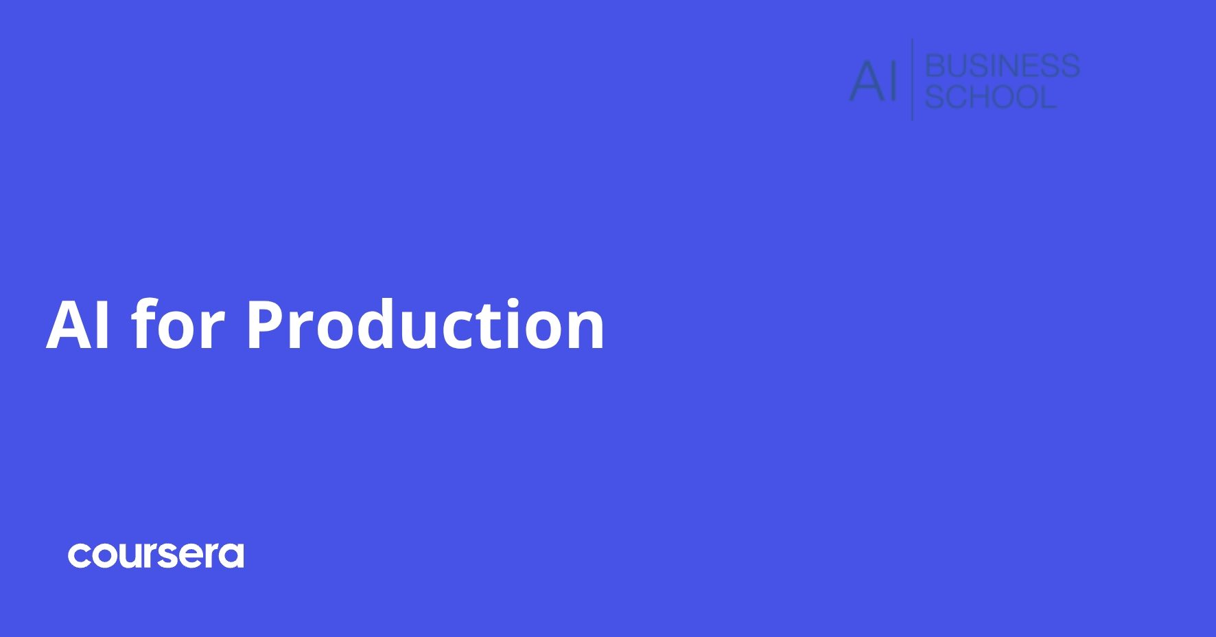 Production Backdrop AI for Production | Coursera