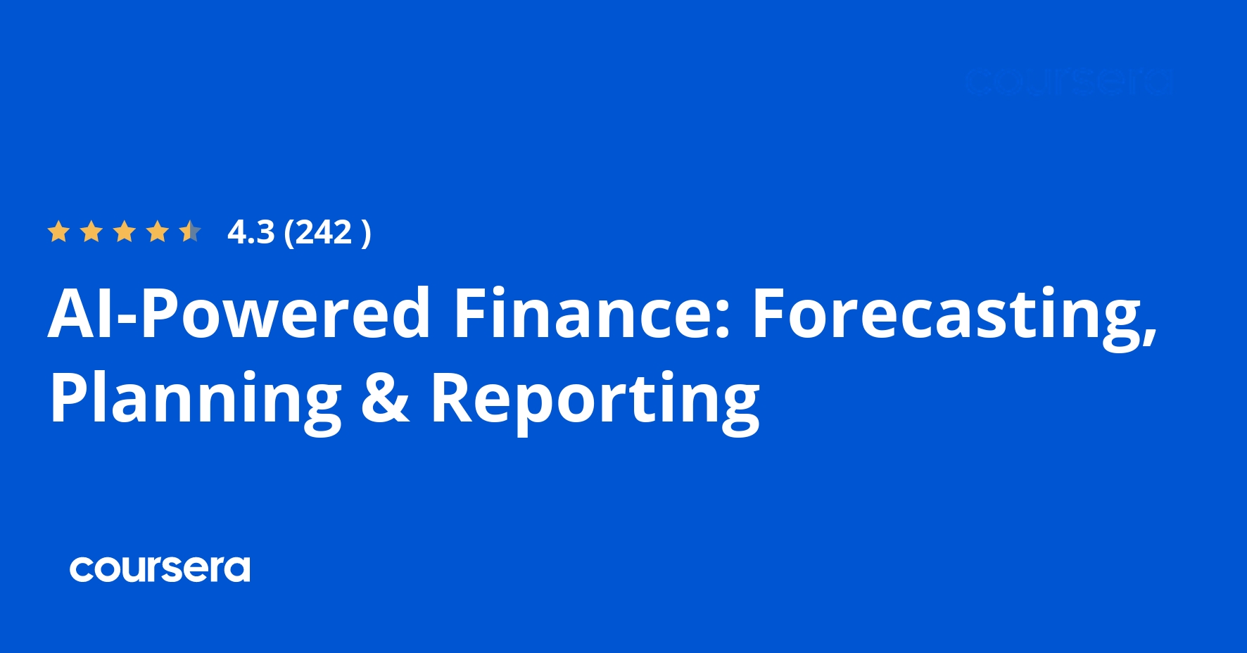 AI-Powered Finance: Forecasting, Planning & Reporting