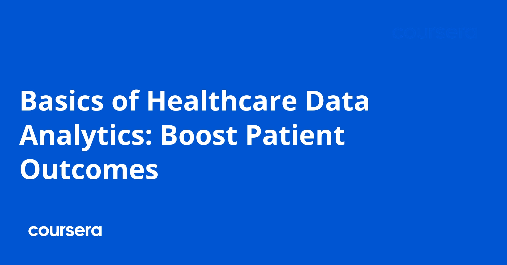 Healthcare Data Analytics Basics