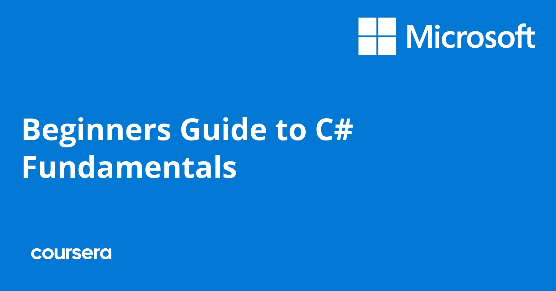 Beginners Guide to C# Fundamentals
