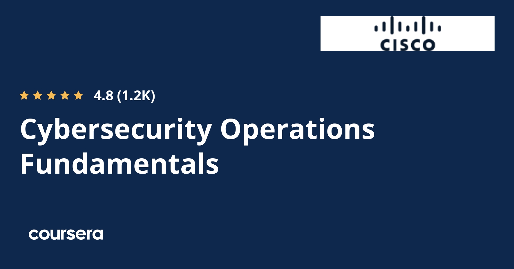 Cybersecurity Operations Fundamentals