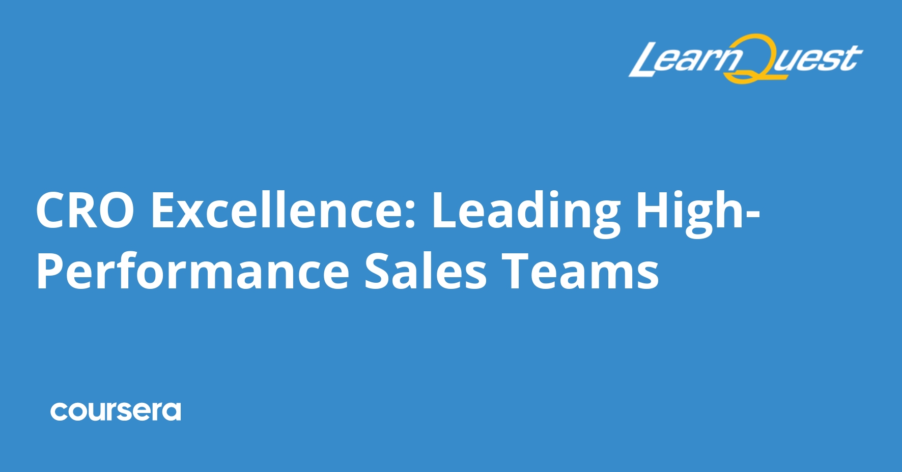 CRO Excellence: Leading High-Performance Sales Teams